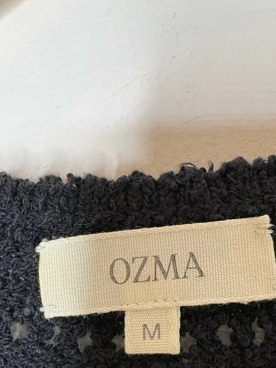 Ozma Caro Knit Vest Organic Cotton Boucle Black Medium - Picture 5 of 7
